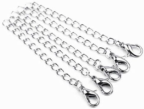 سلسلة تمديد MOTZU 100 قطعة، طول 3 بوصات، سلسلة تمديد سوار من الفولاذ المقاوم للصدأ، تمديدات سلسلة خلخال قلادة، تثبيت قوي، ذهبي in Kuwait