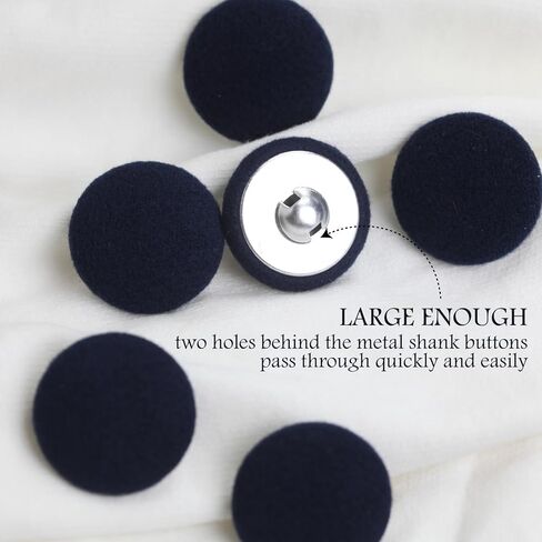 10 قطعة قماش نسيج أزرار مغطاة بأزرار معدنية لبدلات العباءات والبلوزات والسترات السهرة أزرار النسيج الأبيض 15 مللي متر in Kuwait