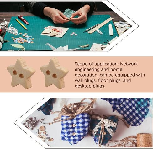100 قطعة 13 مم زر خشبي على شكل نجمة 2 فتحة DIY اكسسوارات الخياطة in Kuwait