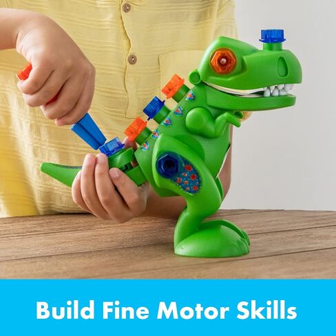 Educational Insights Design & Drill T-Rex Take Apart Dinosaur Toy, 13-Pieces, Preschool STEM Toy, Gift for Kids Ages 3+ in Saudi Arabia