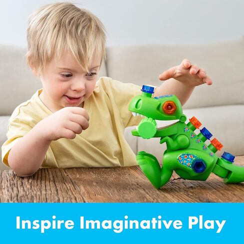 Educational Insights Design & Drill T-Rex Take Apart Dinosaur Toy, 13-Pieces, Preschool STEM Toy, Gift for Kids Ages 3+ in Saudi Arabia