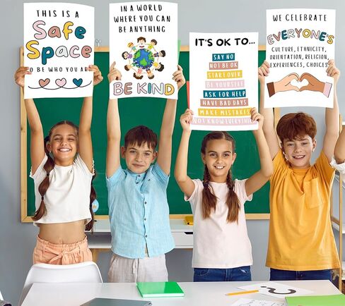 لوازم ركن الهدوء، 9 قطع من ملصقات الصحة العقلية، عناصر ركن مهدئة للاطفال، ديكور الفصول الدراسية والتعليم الخاص، مخطط المشاعر والعواطف لمرضى التوحد في مرحلة ما قبل المدرسة، لا غنى عنها للمعلمين in Kuwait