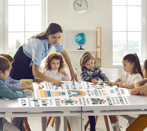 لوازم ركن الهدوء، 9 قطع من ملصقات الصحة العقلية، عناصر ركن مهدئة للاطفال، ديكور الفصول الدراسية والتعليم الخاص، مخطط المشاعر والعواطف لمرضى التوحد في مرحلة ما قبل المدرسة، لا غنى عنها للمعلمين in Kuwait