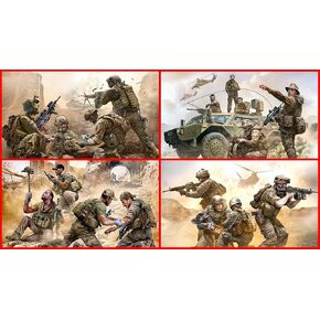 Bundle LOT of Modern Wars Series 4 Plastic Kits 1/35 Master Box