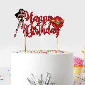 Seyal® Wondr Woman Happy Birthday Cake Topper