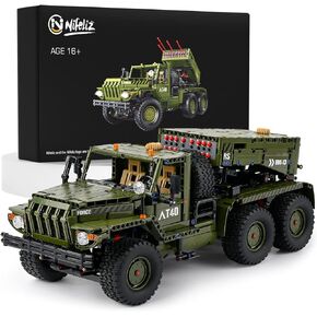 نيفيليز صاروخ المدفعية كاتيوشا، مجموعة بناء تقنية شاحنة عسكرية، لعبة نموذج دبابة WW2 للبالغين (2268 قطعة) in Kuwait