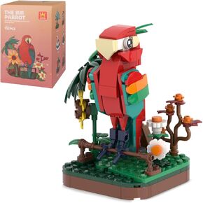 MEIEST Mini Animals Building Block Set,Simulation Bird Collection Construction Building Bricks Toy,Cute Home Decor,6+(6 in 1)