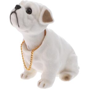Wakauto Bobblehead Dolls Shaking Head Dog Desktop Ornament Gift for Home Shop Car Dashboard Decor