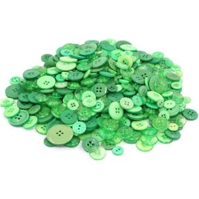 600+ Pcs Assorted Size Resin Buttons Craft Buttons, 2 and 4 Holes Round Craft Sewing Buttons for Art & Crafts Projects DIY Decoration, DIY Crafts Children's Manual Button Painting (Deep Blue)