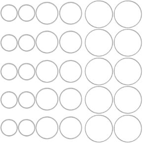 اوبسيدي دلايات مجوفة متنوعة هندسية من الستانلس ستيل للحرف اليدوية لصنع الحلقان والسلاسل والمجوهرات، دائرة وقلب مربع ومستطيل وقمر ونجمة وصليب ودائرة مختلطة NSD-KBLC190030W-10-2X-US in Kuwait