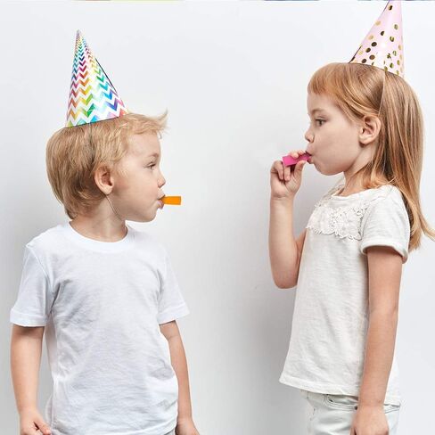 ArtCreativity Siren Whistles for Kids - Pack of 12, Durable Plastic Siren Noise Maker Party Whistles, Bright Assorted Colors, Birthday Party Favors, Piñata Fillers, Treasure Box Prizes in Saudi Arabia