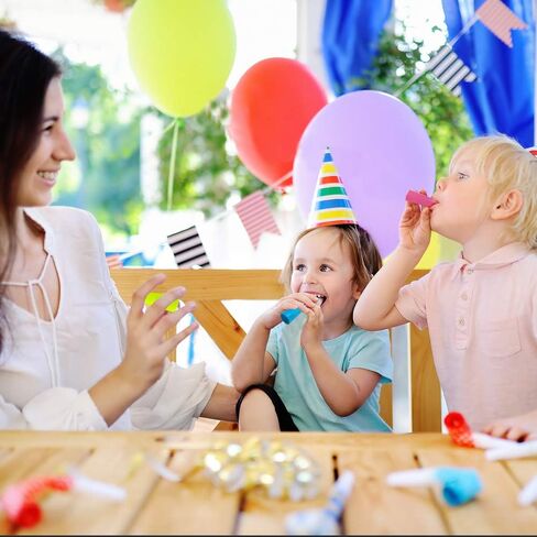 ArtCreativity Siren Whistles for Kids - Pack of 12, Durable Plastic Siren Noise Maker Party Whistles, Bright Assorted Colors, Birthday Party Favors, Piñata Fillers, Treasure Box Prizes in Saudi Arabia
