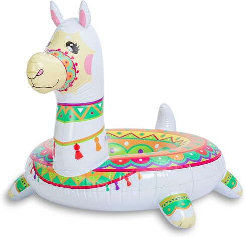 JOYIN Inflatable Llama Pool Float 43.5", Pool Tubes, Fun Beach Floaties, Summer Pool Raft Lounger, Swim Party Toys, Swimming Pool Party Decorations for Kids & Adults in Saudi Arabia