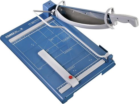 ممتاز dahle guillotine trimmers ، 14 – 1/8 " – 27. 5 " أطوال قطع ، مقاس 35 – 40 مكونة من قطعة واحدة capacities ، self-sharpening الشفرة التلقائي ، المشبك ، W/السلامة للتوهج, Blue, Gray in Kuwait
