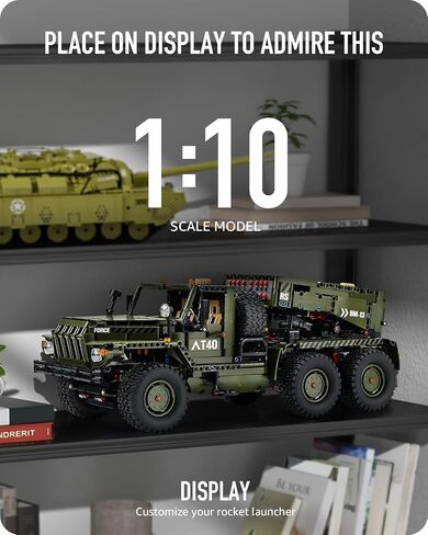 نيفيليز صاروخ المدفعية كاتيوشا، مجموعة بناء تقنية شاحنة عسكرية، لعبة نموذج دبابة WW2 للبالغين (2268 قطعة) in Kuwait