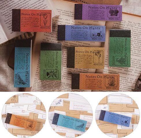 Cenbee 800 قطعة ورقة سجل القصاصات خمر الديكور ورقة DIY خمر الحرفية ورقة مذكرة القرطاسية لمستلزمات المجلات الكتابة مكتب شمعة المدرسة، عطر in Kuwait