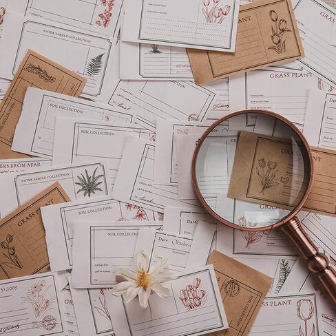 Cenbee 800 قطعة ورقة سجل القصاصات خمر الديكور ورقة DIY خمر الحرفية ورقة مذكرة القرطاسية لمستلزمات المجلات الكتابة مكتب شمعة المدرسة، عطر in Kuwait