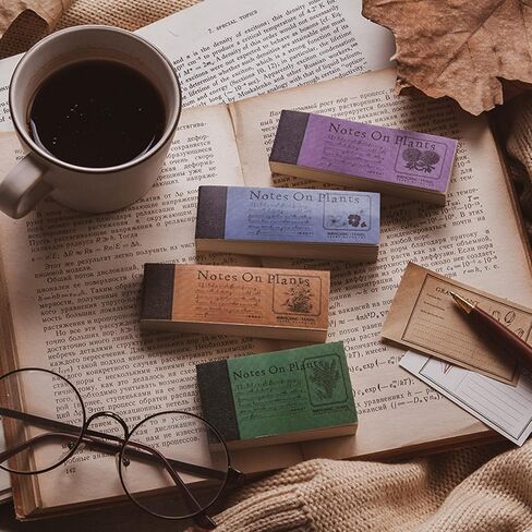 Cenbee 800 قطعة ورقة سجل القصاصات خمر الديكور ورقة DIY خمر الحرفية ورقة مذكرة القرطاسية لمستلزمات المجلات الكتابة مكتب شمعة المدرسة، عطر in Kuwait