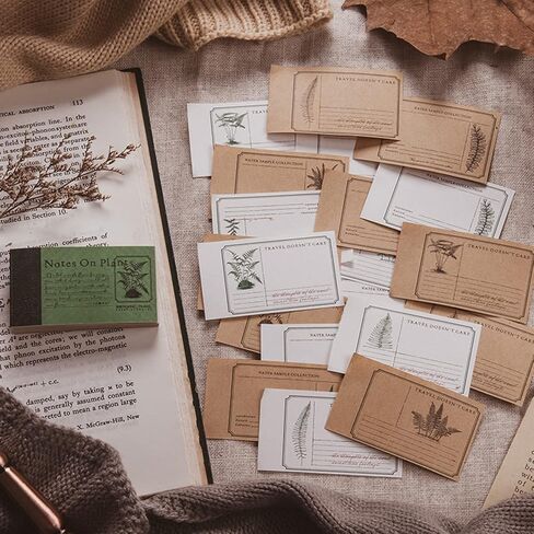 Cenbee 800 قطعة ورقة سجل القصاصات خمر الديكور ورقة DIY خمر الحرفية ورقة مذكرة القرطاسية لمستلزمات المجلات الكتابة مكتب شمعة المدرسة، عطر in Kuwait