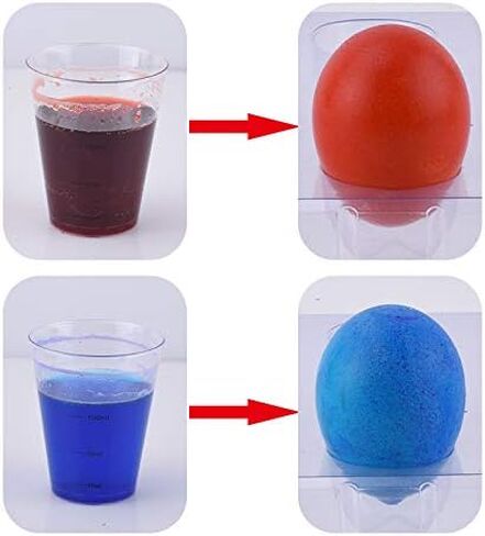 Klever 41 Pcs Easter Egg Decorating DIY Kit with Dye Tablets and Easter Stickers, Coloring Dyeing Set for Kids Easter Theme Party, Egg Hunt Creativity Activity in Kuwait