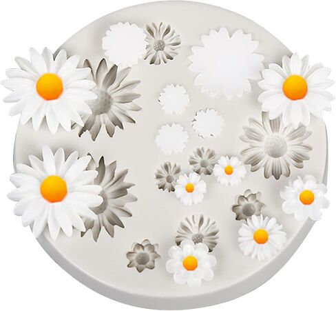 1PCS Flower Polymer Clay Molds Miniature Silicone Daisy Polymer Clay Molds for DIY Craft Jewelry Making Mini Clay Molds for Polymer Clay Earrings Decoration in Saudi Arabia