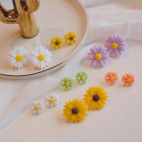 1PCS Flower Polymer Clay Molds Miniature Silicone Daisy Polymer Clay Molds for DIY Craft Jewelry Making Mini Clay Molds for Polymer Clay Earrings Decoration in Saudi Arabia