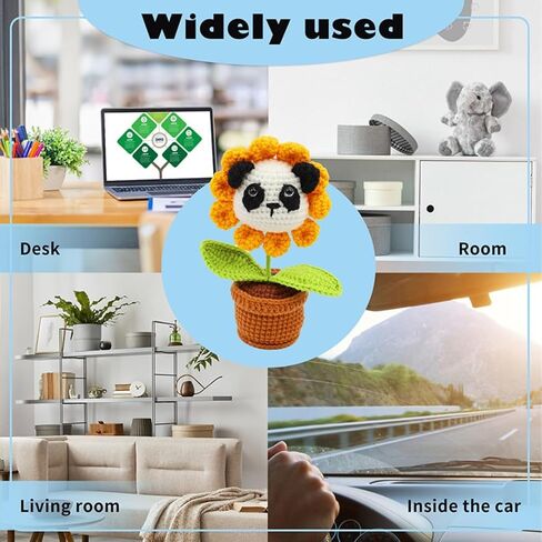 Crochet Kits for Beginners, Step-by-Step Video tutorials for Beginners, DIY Knitting Supplies, Panda, Crochet Animals,Crochet Starter Knitting Kits, Learn to Crochet Kits for Adults and Kids, in Saudi Arabia