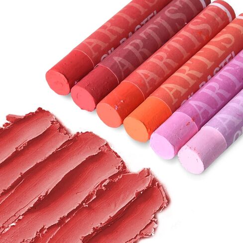 qianshan Soft Oil Pastels Set of 12 Single Colors,Non Toxic,Soft Texture Vibrant and Creamy Oil Crayons Pastels Art Supplies.Black in Kuwait