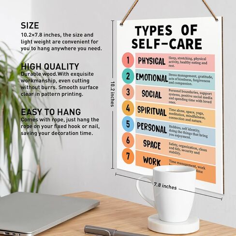 Therapy Office Wood Wall Decor, Mental Health Wall Art, Therapy School Counselor Therapist Social Worker Office Decoration Mental Health Classroom School Decor, Thinking Errors in Kuwait