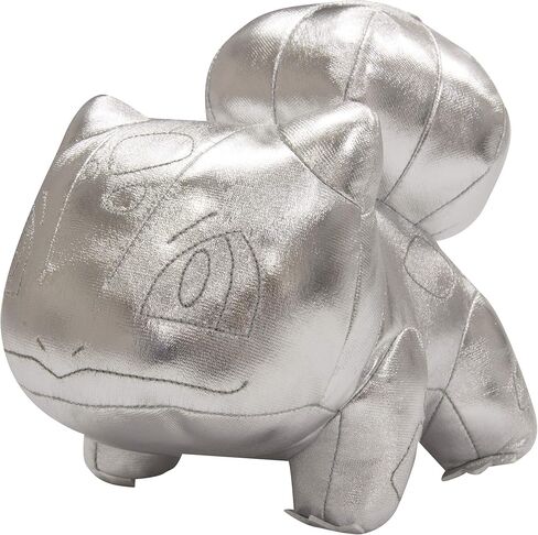 Pokémon 8" Silver Bulbasaur 25th Anniversary Plush - Officially Licensed - Quality & Soft Stuffed Animal Toy Great Gift for Kids, Boys, Girls in Saudi Arabia