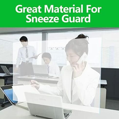 PET Sheet/Plexiglass Panels(18x24", 2Pack, 0.03" Thick); Use for Sneeze Guard, Crafting Projects, Poster Frames, Cricut Cutting, Shelf Liner, Table Mat and More; Easy to Cut, Safe for Adults&Children in Saudi Arabia