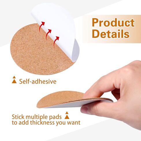 Yalikop 120 Pieces Self Adhesive Cork Sheets - 4 x 4 Inches, Sticky Cork Mat for Coasters & DIY Crafts(Square) in Saudi Arabia
