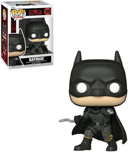 DC Heroes: The Batman - Batman (Battle Ready Pose) Funko Pop! Vinyl Figure (Bundled with Compatible Pop Box Protector Case), Multicolored, 3.75 inches in Saudi Arabia