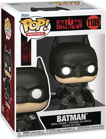DC Heroes: The Batman - Batman (Battle Ready Pose) Funko Pop! Vinyl Figure (Bundled with Compatible Pop Box Protector Case), Multicolored, 3.75 inches in Saudi Arabia