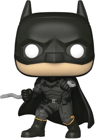 DC Heroes: The Batman - Batman (Battle Ready Pose) Funko Pop! Vinyl Figure (Bundled with Compatible Pop Box Protector Case), Multicolored, 3.75 inches in Saudi Arabia
