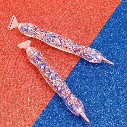 Diamond Painting Art Drilling Pen with Stainless Steel Metal Tips Nibs Placers Heads Accessories Kit Tool Set for Diamond Painting Art Crafts Pink in Kuwait