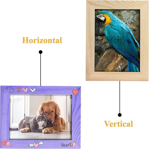 اطارات صور يدوية الصنع مكونة من 12 اطار خشبي غير مكتمل مقاس 4×6، اطارات صور من خشب الصنوبر الصلب للتزيين، لمشاريع الرسم الفنية والحرفية، (مقاس اطار 6×8 يحمل صور 6×4) للبالغين والاطفال in Kuwait