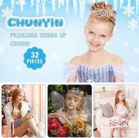 48 Pieces Girls Princess Crystal Tiara Crown, Silver Rhinestone Princess Crown, Tiaras for Girls Princess Bulk Queen Tiara Headband Hair Jewelry for Little Girls Women Kid Costume Birthday Party in Saudi Arabia