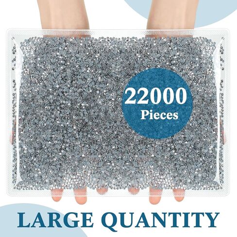 22000 Pcs Hotfix Rhinestone Bulk Flatback Crystal SS10, SS10, Crystal AB in Saudi Arabia