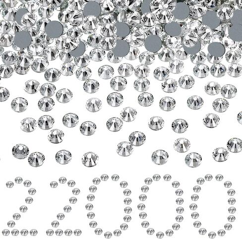 22000 Pcs Hotfix Rhinestone Bulk Flatback Crystal SS10, SS10, Crystal AB in Saudi Arabia