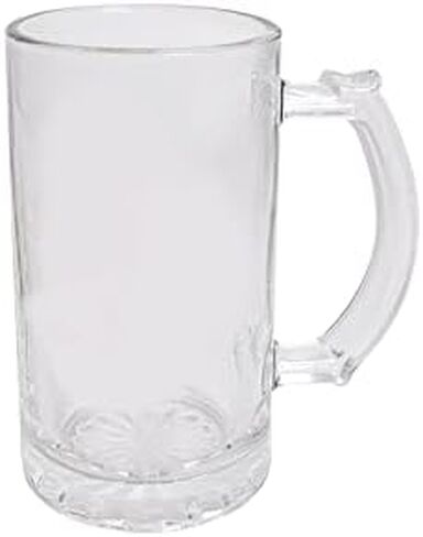 قطعتان من الكوب الشفاف سعة 16 أونصة لصباغة البيرة الفارغة والنقل الحراري الحراري in Kuwait