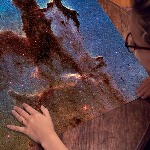 Space Puzzle 1000 Pieces Adult, Solar System Galaxy Puzzle for Adult, Hubble-Pillars of Creation Planets Star Nebula Universe Picture Jigsaw Puzzle in Kuwait
