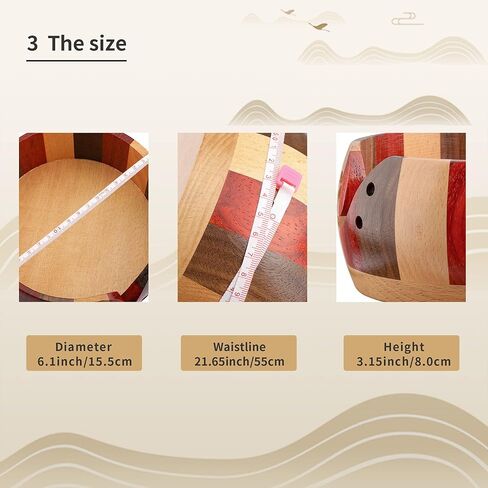 Wooden Yarn Bowls for Crocheting Crochet Bowl Knit Bowls for Yarn Crochet Basket Wool Storage Basket Round with Holes Handmade Craft Crochet Kit Organizer Perfect for Mother's Day (Multicolor) in Kuwait