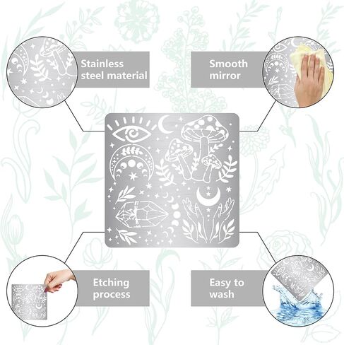 GORGECRAFT 6.3 Inch Celtic Knots Metal Stencil Chinese Knot Pattern Stainless Steel Cutting Stencil Template Journal Tool for Painting Wood Burning Pyrography and Engraving Home DIY Decoration in Saudi Arabia