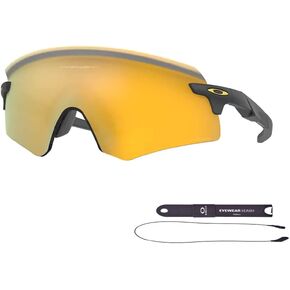 Oakley Encoder OO9471 Rectangle Sunglasses for Men+ BUNDLE Leash +Designer iWear Care Kit