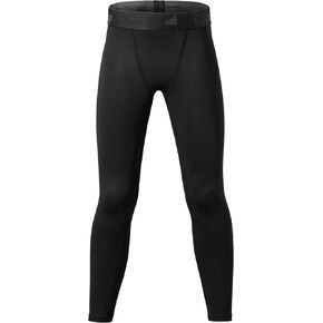 TSLA 1 or 2 Pack Boys Youth UPF 50+ Compression Pants Baselayer, Cool Dry Running Tights, 4-Way Stretch Workout Leggings