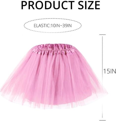 GEMILY Tulle Tutu Skirt Layered Ballet Dance Tutu Party Dress Tutu Skirts Princess Tutu Costume for Women and Girls in Kuwait
