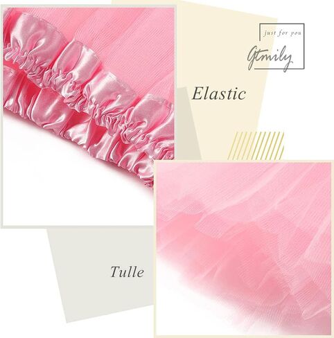 GEMILY Tulle Tutu Skirt Layered Ballet Dance Tutu Party Dress Tutu Skirts Princess Tutu Costume for Women and Girls in Kuwait