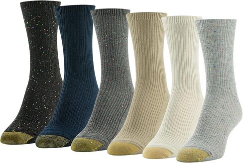 جوارب Lola النسائية القصيرة المضلعة من GOLDTOE، 6 أزواج in Kuwait