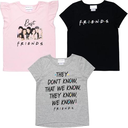 Friends 3 Pack Ruffle Fashion Graphic T-Shirt in Kuwait